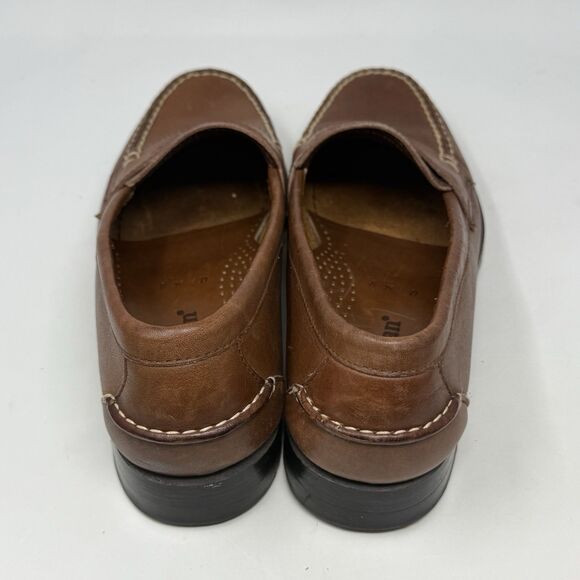 LL Bean Penny Loafers Mens 8.5 D Tan Brown Leather Slip On Dress Casual Shoes main image 4